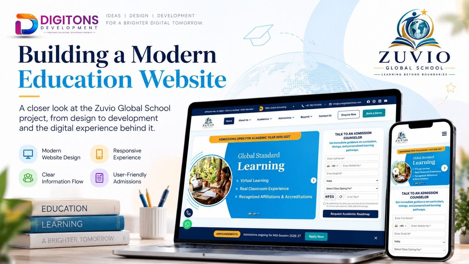 Building a Modern Education Website: The Zuvio Global School Project